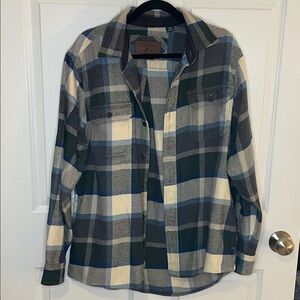 Orvis Men's Classic Collection Plaid Flannel Shirt Men’s Medium EUC